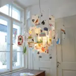 DIY Illumination Ingo Maurer Zettel Chandelier Personalized Lighting