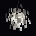 DIY Illumination Ingo Maurer Zettel Chandelier Personalized Lighting