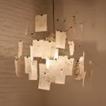 DIY Illumination Ingo Maurer Zettel Chandelier Personalized Lighting