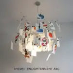DIY Illumination Ingo Maurer Zettel Chandelier Personalized Lighting