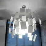DIY Illumination Ingo Maurer Zettel Chandelier Personalized Lighting
