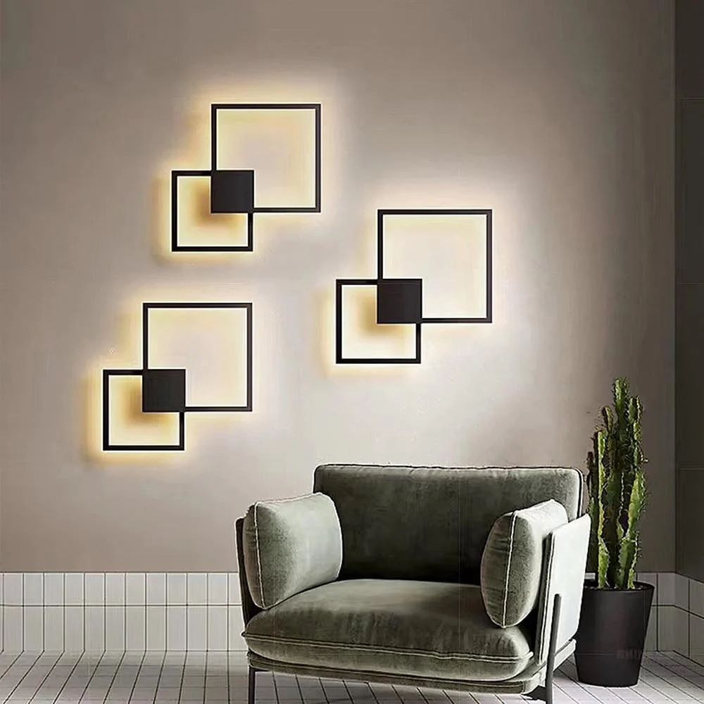 DIY LED Square/Circle Wall Lamp -  - #tag1#