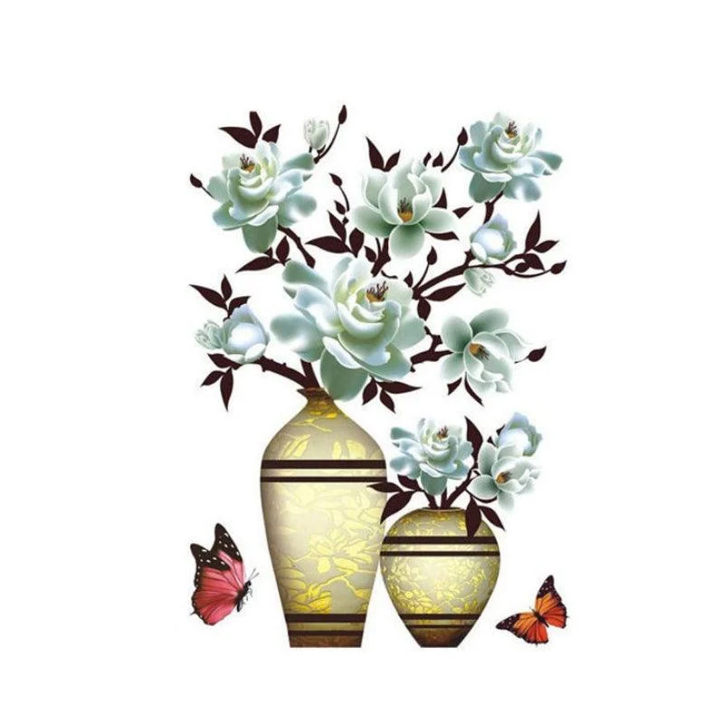 DIY Plant Vase 3D Stereo Stickers Self-Adhesive -  - #tag1#
