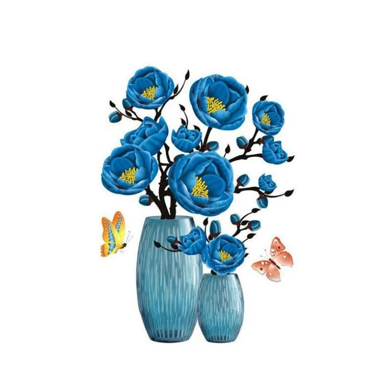 DIY Plant Vase 3D Stereo Stickers Self-Adhesive -  - #tag1#