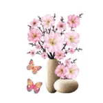 DIY_Plant_Vase_3D_Stereo_Stickers_Self-Adhesive_-_-_tag1_-4201167 DIY Plant Vase 3D Stereo Stickers Self Adhesive tag1