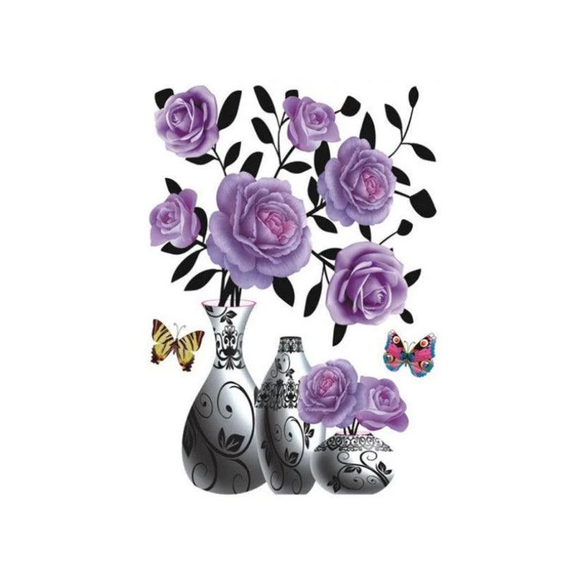 DIY Plant Vase 3D Stereo Stickers Self-Adhesive -  - #tag1#