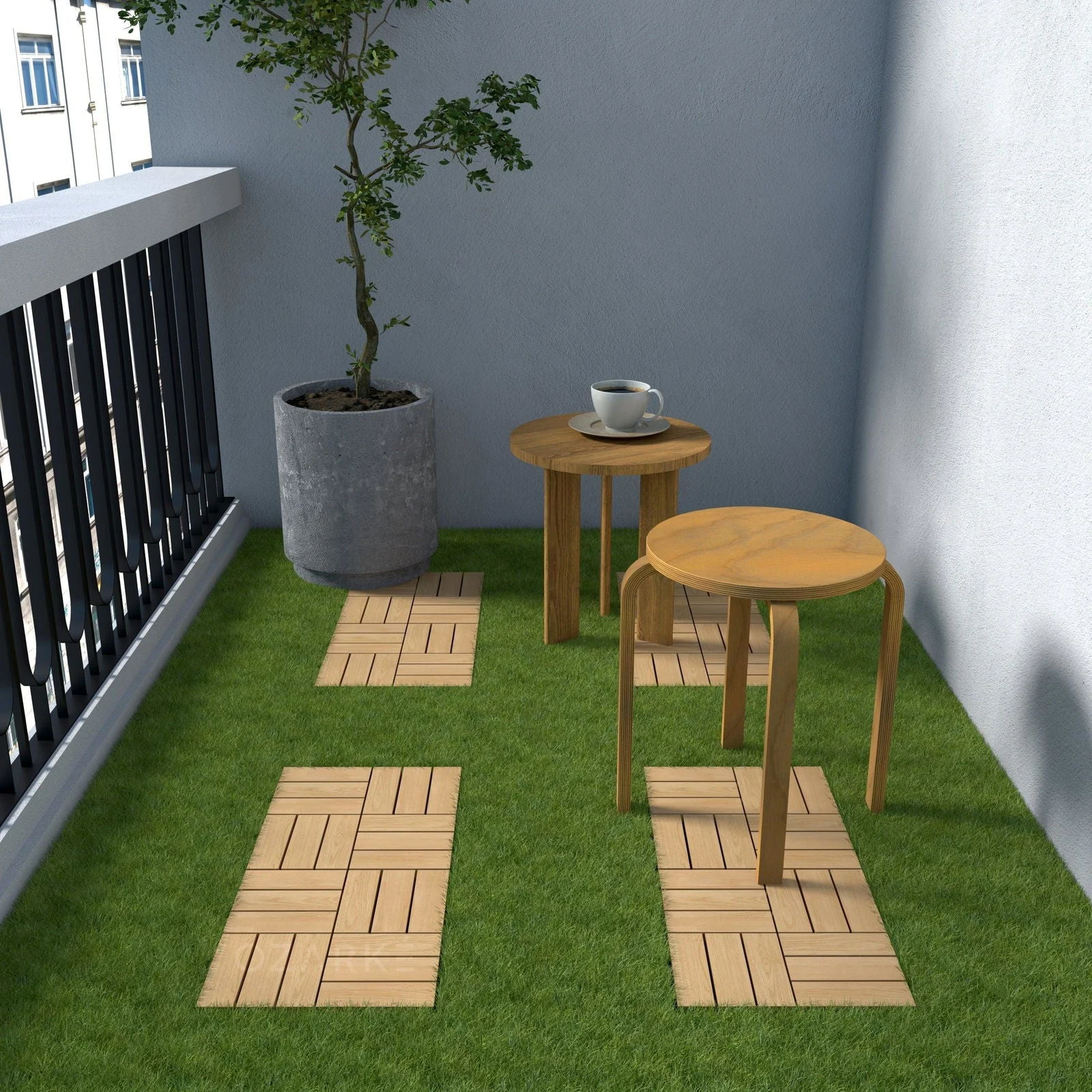DIY Wooden Deck Tiles -  - #tag1#