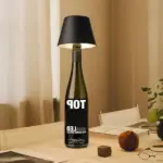 DIY rechargeable wine bottle table lamp head tag1