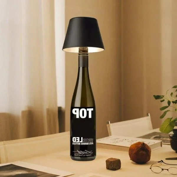 DIY rechargeable wine bottle table lamp head -  - #tag1#