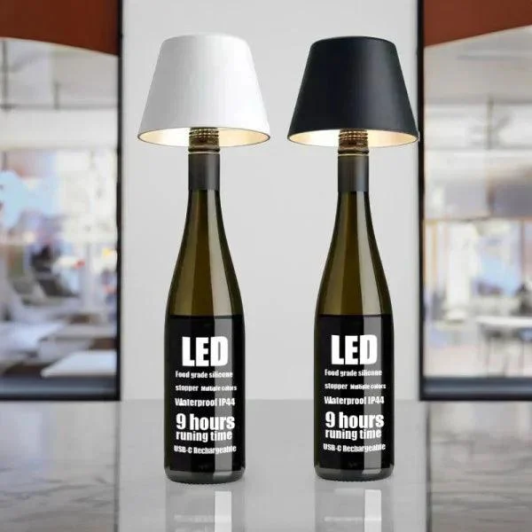 DIY rechargeable wine bottle table lamp head -  - #tag1#