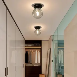 Homeko Clear Glass Ball Ceiling Light