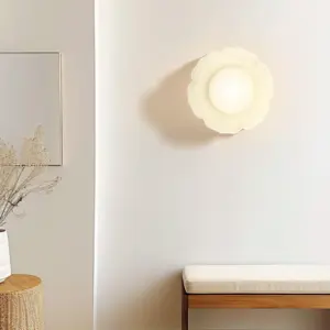 Homeko Flower Petal Ceramic Wall Light