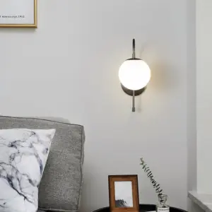 Homeko Minimalist Ball Copper Wall Light