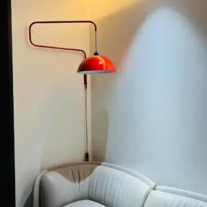 Homeko Red Shade Geometry Wall Light