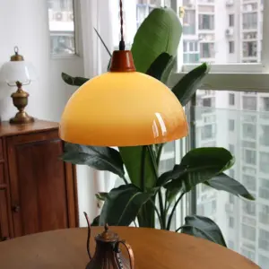 Homeko Round Stained LED Pendant Light