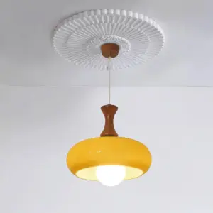 Homeko Walnut Glass Pendant Light
