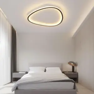 Homeko Oval Black LED Ceiling Light
