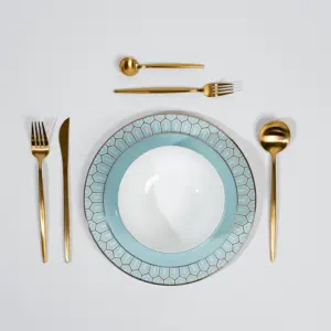 Ozarke's Tiffany Blue Plate Set