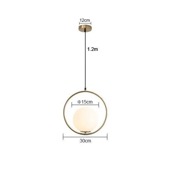 DX Modern Globe Bedroom Restaurant Pendant Light -  - #tag1#