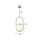 DX Modern Globe Bedroom Restaurant Pendant Light tag1