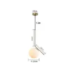 DX Modern Globe Bedroom Restaurant Pendant Light tag1
