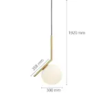 DX Modern Globe Bedroom Restaurant Pendant Light tag1