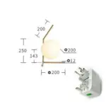 DX Modern Globe Bedroom Restaurant Pendant Light tag1