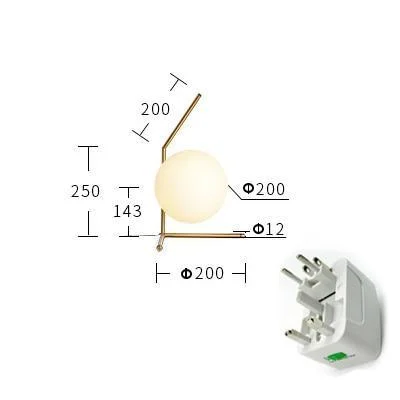 DX Modern Globe Bedroom Restaurant Pendant Light -  - #tag1#