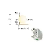 DX Modern Globe Bedroom Restaurant Pendant Light tag1