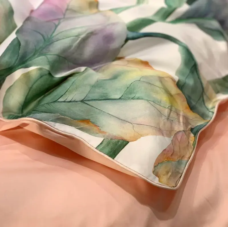 Dainty Sunflower Duvet Cover Set Made of Egyptian Cotton tag1