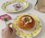 Daisy Dinnerware Set Underglaze Ceramic Plates