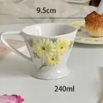 Daisy Dinnerware Set Underglaze Ceramic Plates