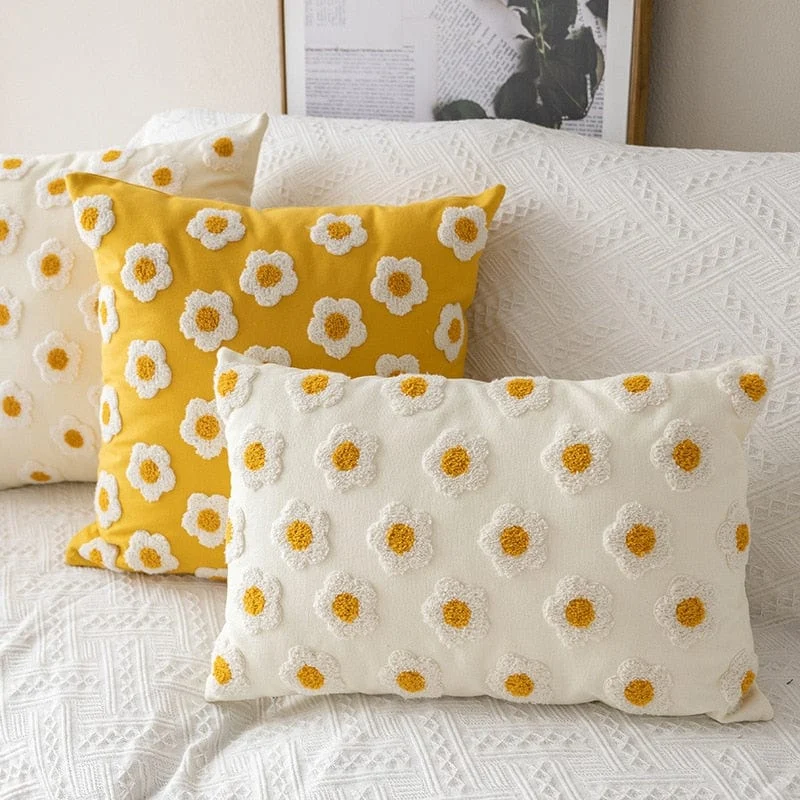Daisy Pillow Cover -  - #tag1#