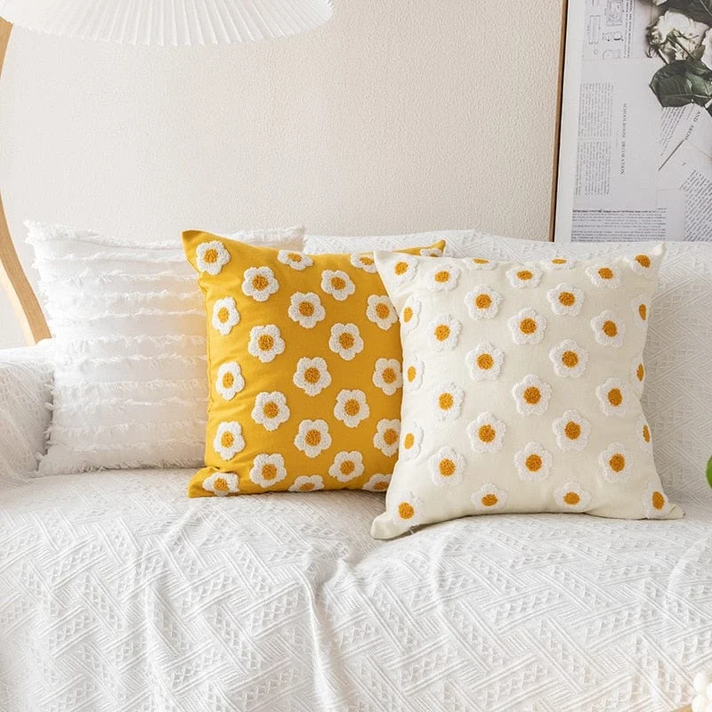 Daisy Pillow Cover -  - #tag1#