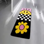 Daisy and Checkered Non Slip Cuttable Mat tag1