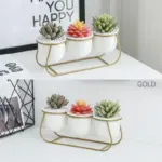 Daja Modern White Ceramic Flower Pots tag1
