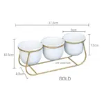 Daja Modern White Ceramic Flower Pots tag1