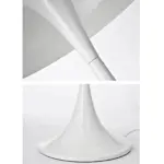 Danish Mid Century Modern White Mushroom Floor Lamp