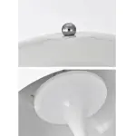 Danish Mid Century Modern White Mushroom Floor Lamp