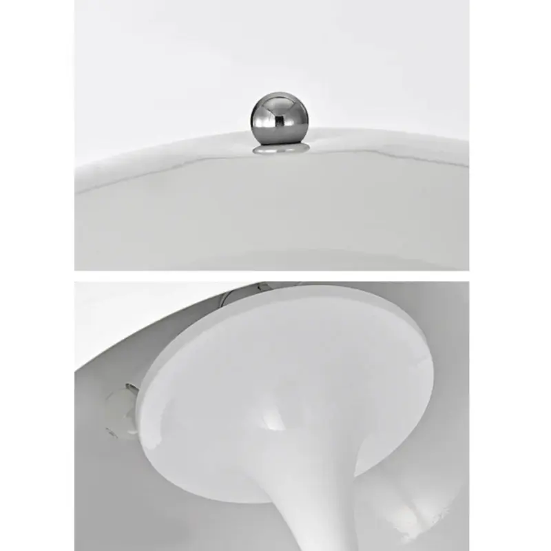 Danish Mid Century Modern White Mushroom Floor Lamp