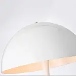 Danish Mid Century Modern White Mushroom Floor Lamp
