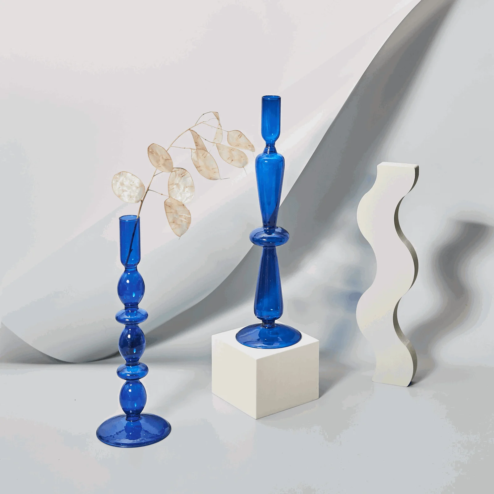 Danish Pastel Colorful Layered Candle Stick -  - #tag1#
