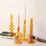 Danish Pastel Colorful Layered Candle Stick tag1