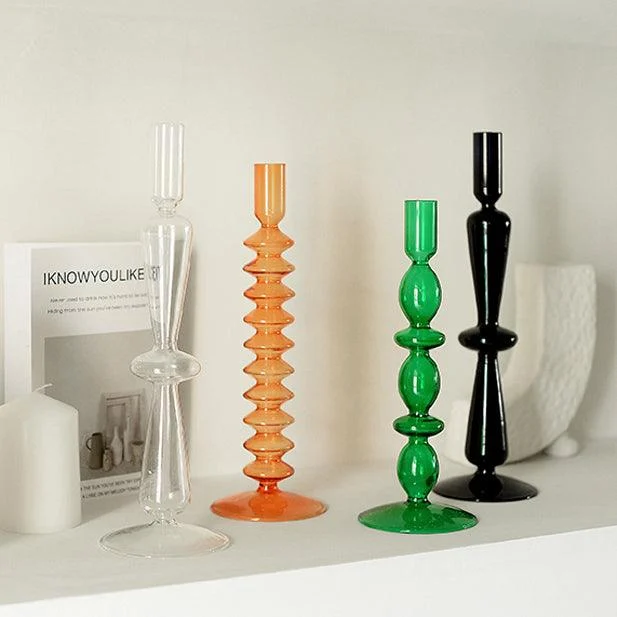 Danish Pastel Colorful Layered Candle Stick -  - #tag1#