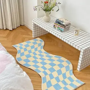 Danish Pastel Wavy Checkered Rugs -  - #tag1#