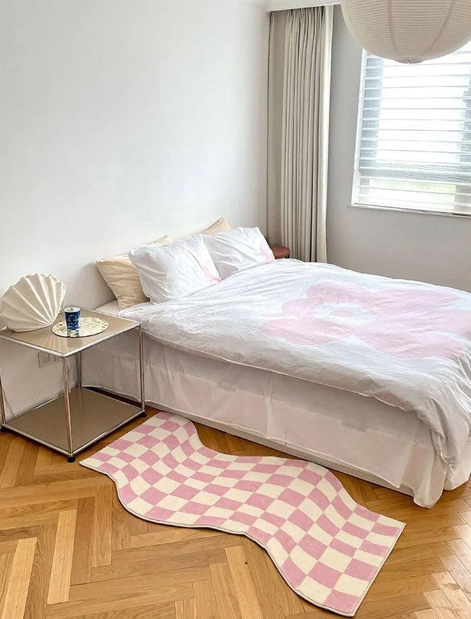 Danish Pastel Wavy Checkered Rugs -  - #tag1#