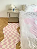 Danish Pastel Wavy Checkered Rugs tag1