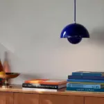 DarkBlueWoodlandGlowCeilingLamp