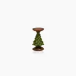 Dark Green Christmas Tree Candle Holder
