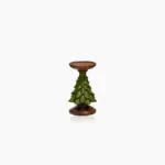 Dark Green Christmas Tree Candle Holder